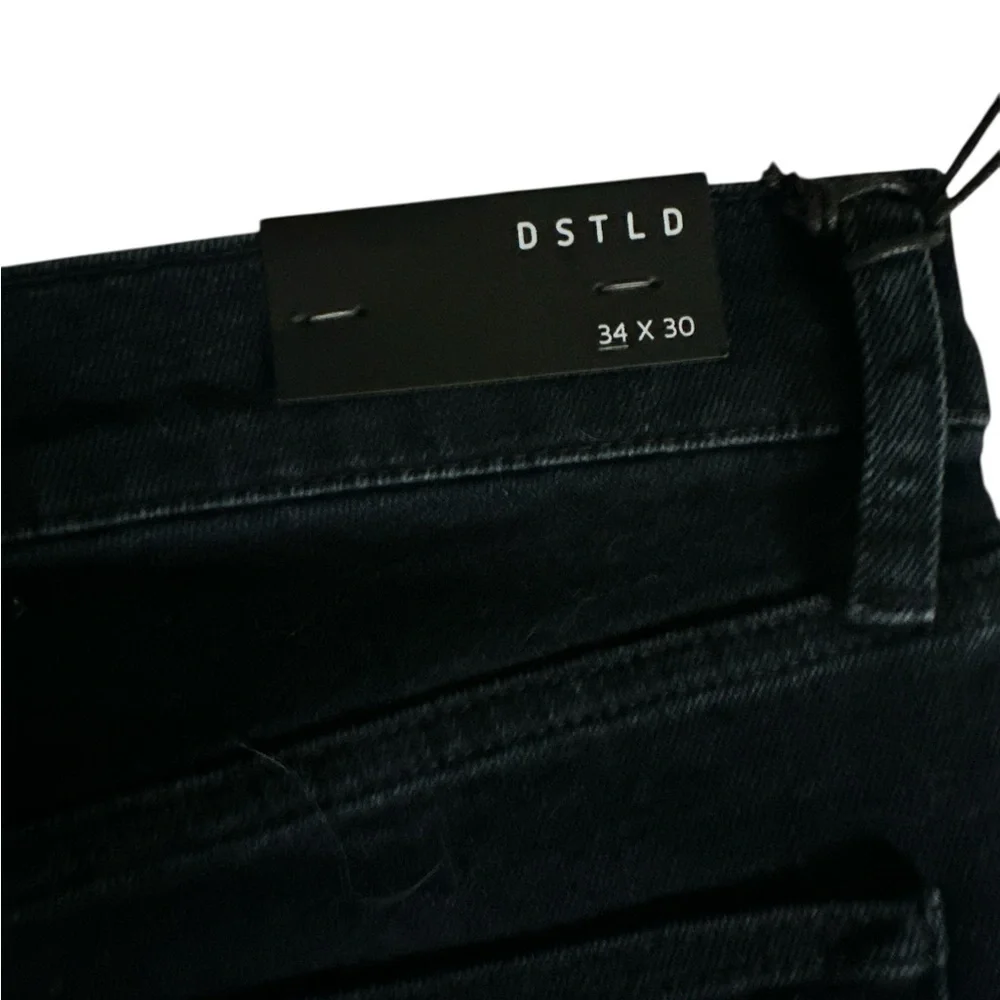 DSTLD Black Straight Leg Jeans Classic Design Size 34 - Picture 6 of 7